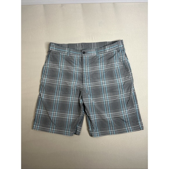 PGA Tour Other - PGA Tour Shorts Bermuda Plaid Polyester Casual Men's Size 36(348)